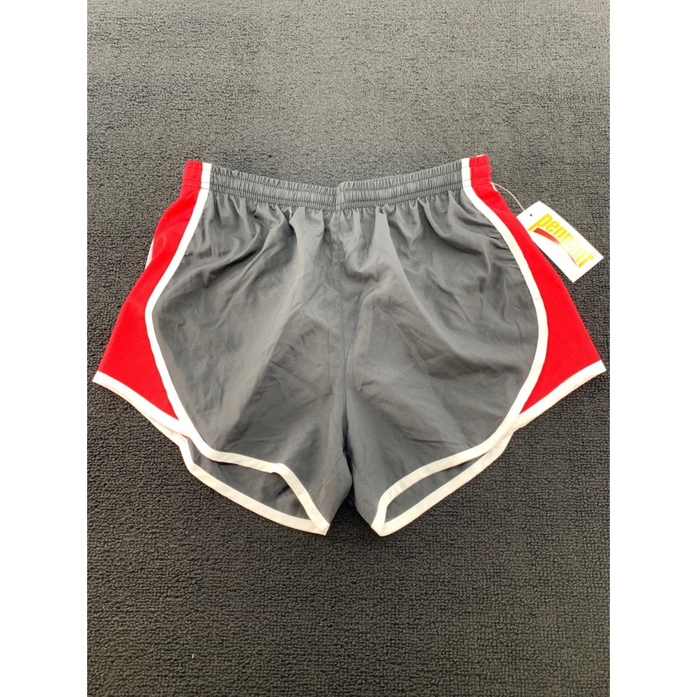 Pennant Sportswear Running‎ Shorts Black Red White Trim Size S Athletic Gym